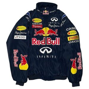 Red Bull Racing Infiniti F1 Navy Bomber Jacket Sz XXL